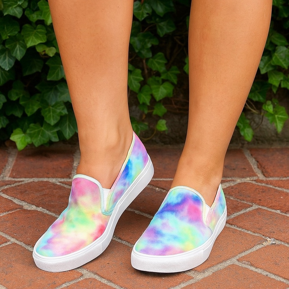 STEVE MADDEN Toshe Tie-Die Slip-on Sneakers, 10